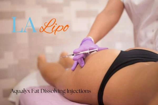 Woman having fat dissolving injections Southend-on-Sea on thighs