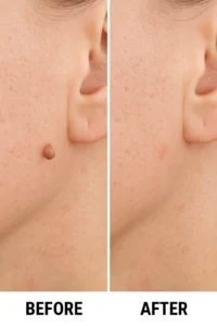 Skin tags removal Southend-on-Sea before and after