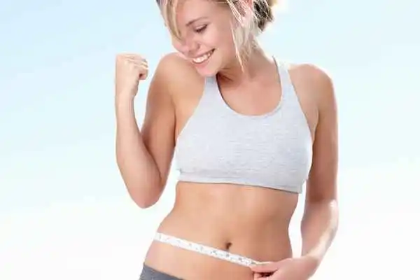 woman happy after fat reduction treatment Southend-on-Sea