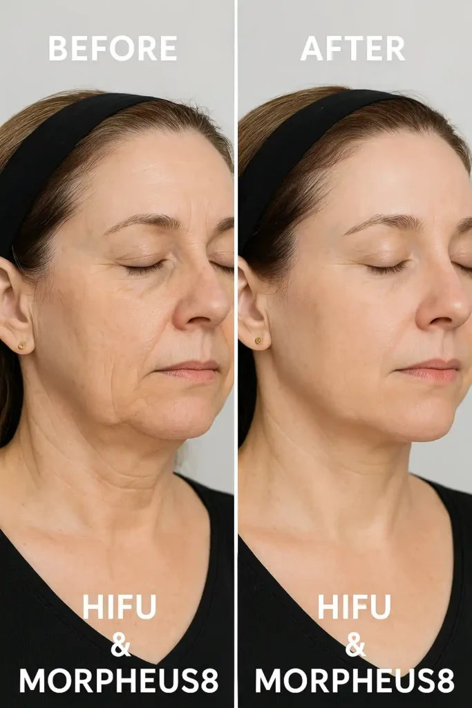 HIFU & Morpheus8 treatment results Southend-on-Sea - book in today!