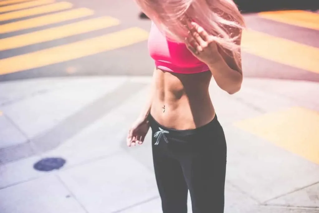 Woman with toned stomach after LA-EMS Body Sculpting Treatment Southend-on-Sea
